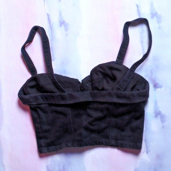 Guess - Black Denim Bustier (S) - Picture 5 of 5